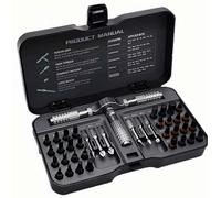 Kit de tournevis à cliquet 40 en 1, ensemble d'outils de bricolage avec embouts multiples et poignée amovible, tournevis magnétiques de précision pour les réparations domestiques, l'électronique, les