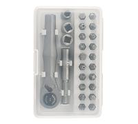 Kit de tournevis à cliquet à plusieurs têtes, jeu de tournevis à cliquet de précision, tournevis à écrou avec clé à tube industriel 25 en 1, tournevis à trin