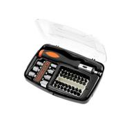 Black & Decker Kit de tournevis à cliquet A7062-XJ avec accessoires Noir