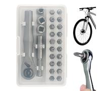 Kit de tournevis à cliquet multi-têtes - Tournevis à écrou 25 en 1 | Kit d'outils de réparation portable de précision réglable antirouille pour menuiserie outils de menuiserie construction