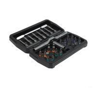 Kit de tournevis à cliquet professionnel 43 pièces comprenant 40 embouts assortis pour l'électronique et la réparation à domicile avec angle de balancement bas et étui de rangement magnétique gris