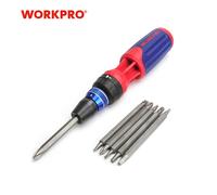 Kit de tournevis à cliquet WORKPRO 12 en 1, tournevis à fente, Phillips, Torx, avec mécanisme de chargement rapide, embouts S2 Tournevis 12-en-1