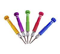 Kit de tournevis de 12,7 cm - Kit de réparation en acier au chrome vanadium - Embouts magnétiques pour Torx T5 T6 - Pour téléphone portable et montre - Entretien électronique