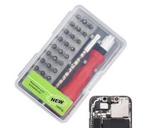 Kit de tournevis d'ordinateur 32 en 1 avec poignée ergonomique | Embouts de tournevis pour PC, téléphone portable, console de jeu, montre, lunettes, réparation électronique, voiture, camion, appareils