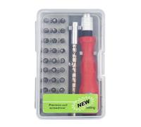 Kit de tournevis d'ordinateur - Ensemble d'embouts de tournevis en acier vanadium | 32 outils de précision interchangeables pour PC, téléphone portable, console de jeu, lunettes, batterie, voiture