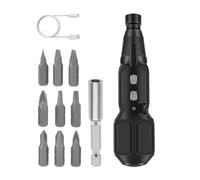 Kit de Tournevis Électrique Mini - 3.6V Outil de Perceuse à Cliquet - 2Nm Tournevis Électronique Sans Fil avec 10 - pour Appareils Électroniques Meubles Électroménagers Montres Réparation