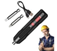 Kit de tournevis électrique - Pilote sans fil, pistolet à vis rechargeable | Kit de perceuse portable, poignée à pointe magnétique pour kit de couple réglable, pilote de charge USB, mini embout