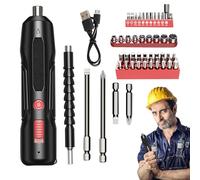 Kit de tournevis électrique - tournevis électrique sans fil | Tourneviss sans fil rechargeables | de charge USB réglés avec lumière LED | Outils électriques hauts couple pour le téléphone éle
