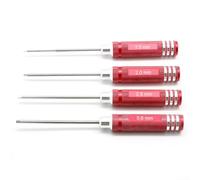 Kit de tournevis hexagonal pour modèle d'aviation RC avec 4 tailles métriques 1 5/2/2 5/3 mm pour les tâches de modélisation et de réparation à distance