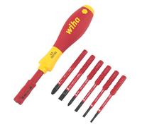 Kit de tournevis interchangeables VDE Wiha SlimVario 7 pièces