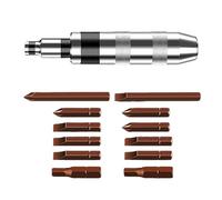 Kit de tournevis manuel réversible avec extracteur de vis endommagées