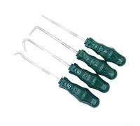 Kit de tournevis professionnel pour joints d'huile comprenant quatre crochets avec pointes droites quarante-cinq quatre-vingt-dix degrés pour réparation de moteur de voiture et utilisation générale