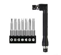 Kit de tournevis spécialisé avec poignée de e type L conçue pour les vis difficiles à atteindre dans les tâches d'assemblage d'appareils et d'armoires (8 pièces)