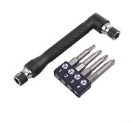 Kit de tournevis spécialisé avec poignée de e type L conçue pour les vis difficiles à atteindre dans les tâches d'assemblage d'appareils ménagers et d'armoires (ensemble de type Y)