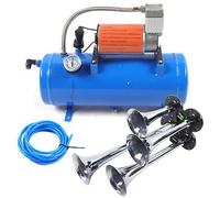Kit De Train à Air Avec Compresseur Durable Pour Voiture Compresseur D'Air Compresseur D'Air Pompe à Air Enjoliveur De Pneus SystèMe Complet Trumpethorn Pour Un Son De Grande Taille