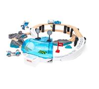 Kit de Train Space Deluxe - Kit de Train en Bois - Cadeau Merveilleux pour Les Enfants à partir de 3 Ans