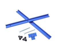 Kit de Traîneau à Scie en Aluminium avec Rainure en T, Boutons Étoile M8 | Accessoires pour Table de Défonceuse, Système Modulaire Extensible, Blocs Coulissants M6/m8 pour Coupe Précise