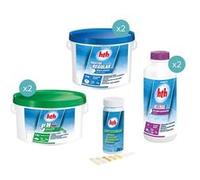 Kit de traitement complet au chlore (21-40 m³) - HTH Blanc G