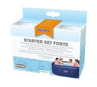 Bestway Kit traitement eau spa - stabilisateur 50 ml, pH- 30 g/pH+ 20 g, 3×25 g green piscine
