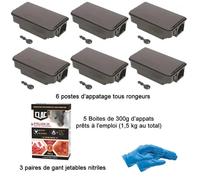 Kit de traitement professionnel pour RONGEUR rats-souris-mulots-campagnols-loirs¿
