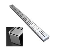 Kit de tranchée de drainage extérieur personnalisable avec système de gouttière en acier inoxydable pour allées 7 x 3 cm pour une gestion efficace de l'eau