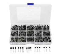 Kit de transistor Kuuleyn 600 PCS Transistors Kit d'assortiment NPN TO-92 PNP 2N2222-S9018 TRANSISTOR DE PLIGNE DROIT