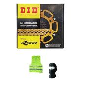 Kit de transmission DID SGR pignon couronne acier et chaîne S-AC 16-46-118 avec chaîne DID530VX compatible avec Yamaha FZ6 S Fazer / FZ6 SA Fazer / FZ6 SS Fazer / FZ6 S2 Fazer 600 pour année 2004 à