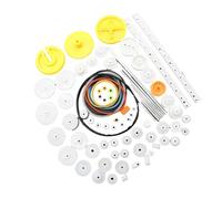 Kit de transmission en plastique de 82 pièces, accessoires de transmission de moteur, roue à vis sans fin pour jouets, robot de voiture motorisée avec roue, kits de transmission pédagogiques