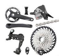 Kit de transmission léger pour VTT 10 vitesses avec plateau creux intégré et dérailleur arrière pour conduite hors route (plateau 36T)