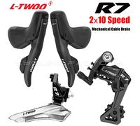 Kit de transmission mécanique pour vélo de route LTWOO R7 2x10 vitesses, frein à câble, levier de vitesses, dérailleur arrière compatible avec Shimano 4700 C FD