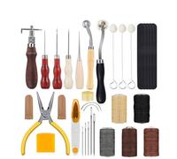 Kit De Travail De Sculpture, Bricolage Artisanat Du Cuir, Couture À La Main, Poinçon, Kit De Travail De Sculpture, Selle Rainurée, Dé À Coudre Ciré, Pratique
