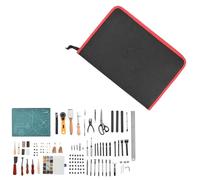 Kit De Travail Du Cuir-Duoku-61 Pièces-Outils D'artisanat Du Cuir-Pour Gravure, Poinçonnage, Couture