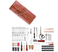 Kit De Travail Du Cuir-Duoku-72 Pièces-Outils D'artisanat Du Cuir-Pour Gravure, Poinçonnage, Couture