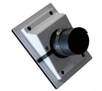 Kit de traversée en plastique pour tuyaux de climatisation avec joint, plaque de recouvrement en deux parties pour intérieur et extérieur installation AC, noir ou blanc (sans tissu blanc)