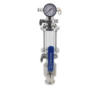 Kit de trémie sèche TC 1,5" for brassage maison: manomètre, PRV et tige de verrouillage à bille à dégagement rapide-Solution de houblonnage à sec sans oxygène