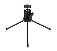 Kit de trépied à tête sphérique de table rotatif à 360 degrés avec fente en forme de U universel 1 4 vis Structure métallique solide Rotation lisse Verrouillage à dégagement rapide Taille pliable pour