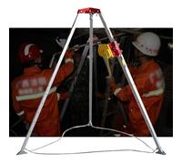 Kit de trépied à trappe réglable avec treuil et anti-chute, essentiel pour la sécurité incendie et les opérations de sauvetage d'urgence, équipement durable et fiable