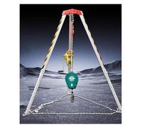 Kit de trépied de sécurité pour espace confiné - Système de sauvetage de protection contre les chutes pour levage, outil de sécurité incendie, supporte 544,3 à 1 179,3 kg, idéal pour une utilisation