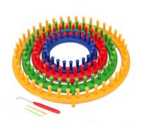 Kit de tressage à tricoter avec pinces amovibles pour écharpes, chapeaux et chaussettes, machine à tricoter ronde pour améliorer l'efficacité du fil (14 cm)