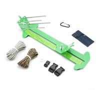 Kit de tressage de corde pour bricolage de bracelets, outil de tissage en métal réglable pour activités créatives de plein air (vert clair)