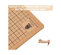 Kit de Tressage en Liège et Macramé 7 X 7 Pouces avec Épingles pour la Création de Bijoux, le Dosage et L'Enfilage, Idéal pour les Débutants en