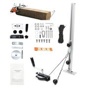 Kit De Treuil for Tronçonneuse, Avec Et Système D'ancrage À Bras Levier, Tige Stabilisation Réglable, Accessoires Efficaces, for La Coupe Bûches Le Fraisage