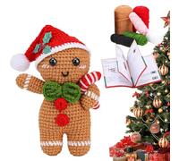 Kit de tricot au gingembre | Kit de crochet avec petit et tampon | Ensemble créatif d'artisanat pour salon, chambre, bureau, chambre à coucher