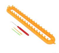 Kit de tricot avec planches rondes et carrées en plastique, outil de fabrication d'écharpes pour bébés, chapeaux, pulls pour adultes, chaussettes, kit de tissage pour débutant (36 cm)