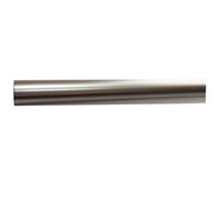 Kit de Tringle à Rideau en Fer Ø 20 mm pour Intérieur en Plusieurs Couleurs, Embouts, Anneaux et Supports, Ouverture à Tirer (Seulement Barre de 240CM, Nickel Satiné)