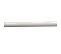 Kit de Tringle à Rideau en Fer Ø 20 mm pour Intérieur en Plusieurs Couleurs, Embouts, Anneaux et Supports, Ouverture à Tirer (Seulement Barre de 160CM, Blanc)