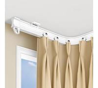 Kit De Tringle À Rideaux Flexible, Rail À Poulie Ultra-silencieux, Adapté Aux Fenêtres De Formes Irrégulières Diverses, Facile À Installer(Ceiling Mount,4m(13.1ft))