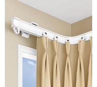 Kit De Tringle À Rideaux Flexible, Rail À Poulie Ultra-silencieux, Adapté Aux Fenêtres De Formes Irrégulières Diverses, Facile À Installer(Wall Mounted,6m(19.7ft))