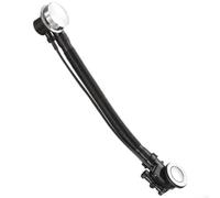 Kit de trop-plein en laiton massif chromé avec moulage d'étanchéité épais et ligne de vidange simplifiée pour installations standard