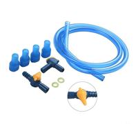Kit de tube d'hydratation 100 cm en polypropylène avec embout buccal bleu - Accessoire de rechange pour réservoir d'eau compatible avec la randonnée, le camping et la randonnée (kits B)